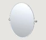 Gatco5559Sky 26.5 in. H Frameless Oval Mirror