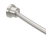 Gatco827Modern Minimalist Curved Shower Rod Set (Rod and Ends) Adjustable Length